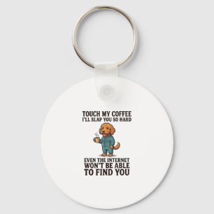 Vintage Sheltie Dog I Love My Bruiser Retro Design Key Ring