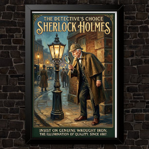 Vintage Sherlock Holmes Advertising Poster