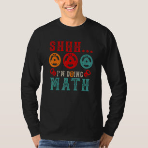 Vintage Shhh I'm Doing Math Gym Weightlifting T-Shirt