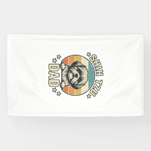 Vintage Shih Tzu Dad Dog Lover Shirt Design_1 Banner