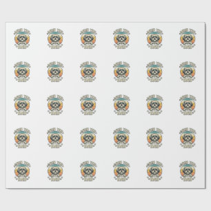 Vintage Shih Tzu Dad Dog Lover Shirt Design_1 Wrapping Paper