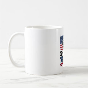 Vintage Shih Tzu Dad Patriotic Dog Shirt Design_1 Coffee Mug
