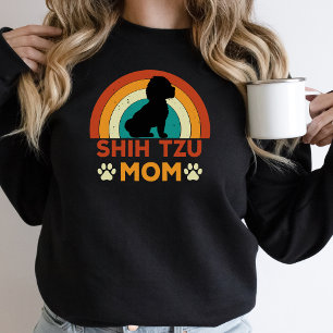 Vintage Shih TZU Dog Mum Sunset  Sweatshirt