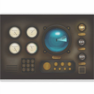 Vintage Ship Control Panel Phone Tablet Laptop