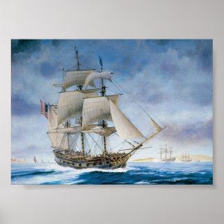 Vintage Ship Poster