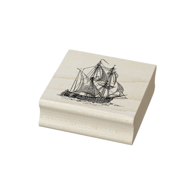 Vintage Ship Rubber Stamp (Stamp)