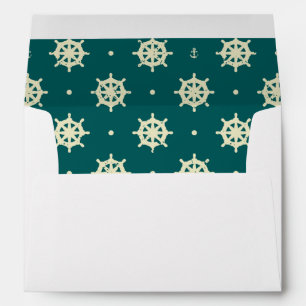 Vintage Ship Wheel Pattern Envelopes