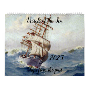 Vintage Ships Calendar 2025