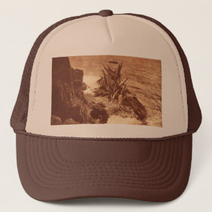 Vintage Shipwreck - Sailing Ship Antique Photo Trucker Hat
