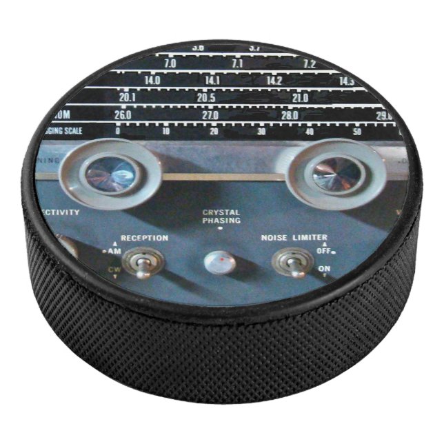 Vintage Short Wave Radio Receiver Hockey Puck (3/4)