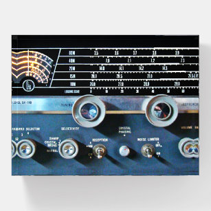 Vintage Short Wave Radio Receiver Paperweight
