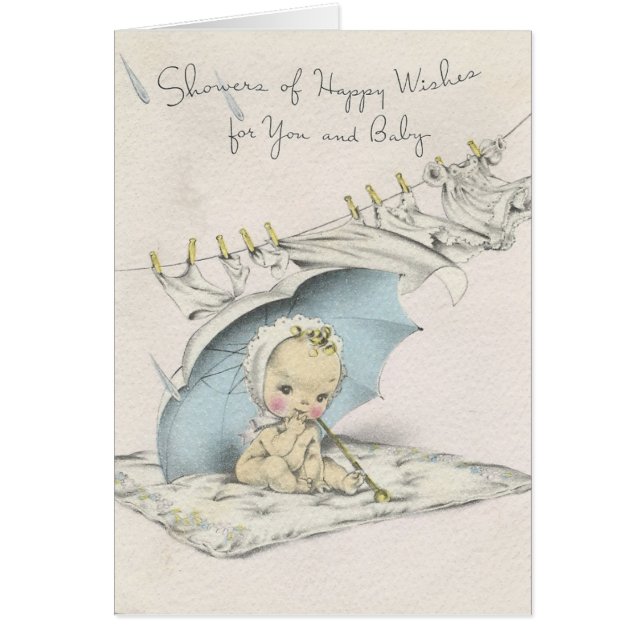 Vintage "Shower Of Baby Wishes" (Front)