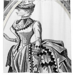 Vintage showercurtain shower curtain