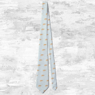 Vintage Shrimp Anatomy, Marine Life Ocean Animals Tie