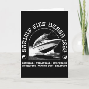 Vintage Shrimp City Beach 1993 Music Rock Shrimp S Card