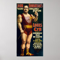 Vintage Sideshow Strongest Man on Earth Louis Cyr