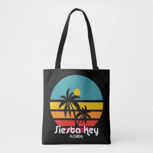 Vintage Siesta Key Florida Tote Bag