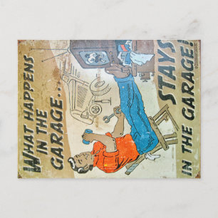 Vintage sign postcard