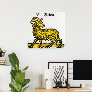 Vintage Signs of the Zodiac, Aries the Ram