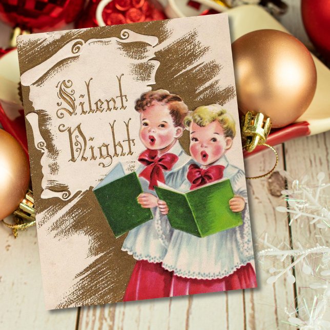Vintage Silent Night Christmas Postcard (Creator Uploaded)