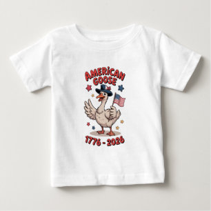 Vintage Silly Goose America 250th Birthday Baby T-Shirt