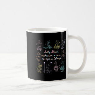 Vintage silly goose inclusion means everyone coffee mug