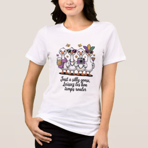 Vintage Silly Goose Mardi Gras Laissez Bon Temps Tri-Blend Shirt