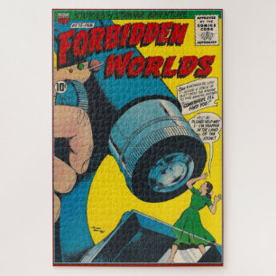 VINTAGE SILVER AGE COMIC BOOK COVER JIGSAW PUZZLE