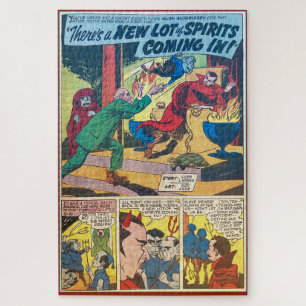 VINTAGE SILVER AGE COMIC BOOK TITLE PAGE JIGSAW PUZZLE