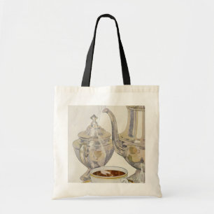 Vintage Silver Coffee Service Tote Bag