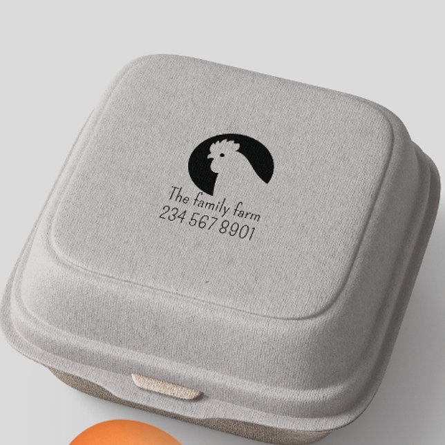 Vintage Simple Handwritten Farmhouse Style Egg Rubber Stamp (Vintage Simple Handwritten Farmhouse Style Egg Rubber Stamp)