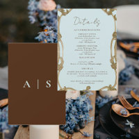 Vintage Simply Icy Blue Wedding Details II
