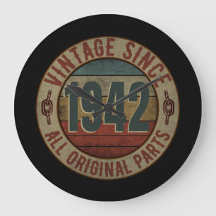 VINTAGE SINCE 1942 ALL ORIGINAL PARTS LARGE CLOCK