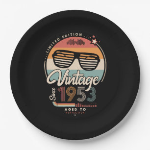 Vintage since 1953 paper plate