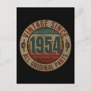 VINTAGE SINCE 1954 ALL ORIGINAL PARTS POSTCARD