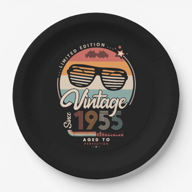 Vintage since 1955 paper plate (Front)
