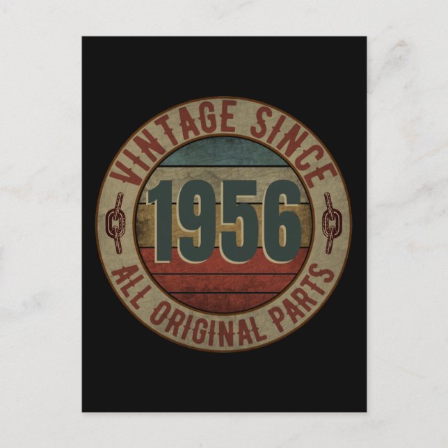 VINTAGE SINCE 1956 ALL ORIGINAL PARTS POSTCARD (Front)