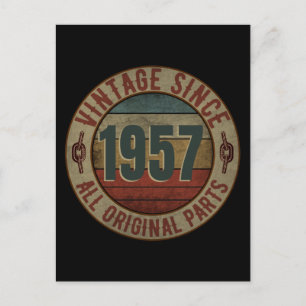 VINTAGE SINCE 1957 ALL ORIGINAL PARTS POSTCARD
