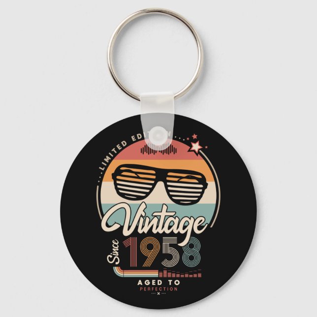 Vintage since 1958 key ring (Front)