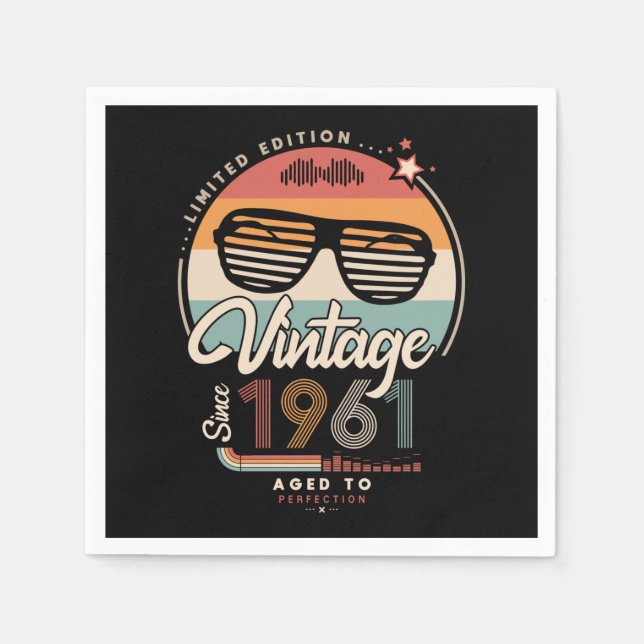 Vintage since 1961 napkin (Front)