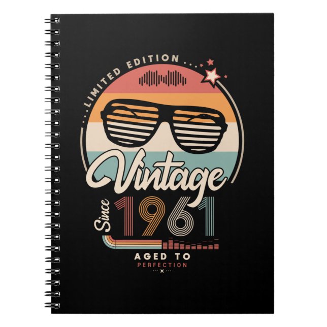 Vintage since 1961 notebook (Front)