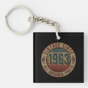 VINTAGE SINCE 1963 ALL ORIGINAL PARTS KEY RING