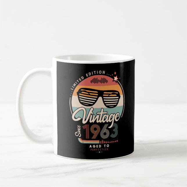 Vintage since 1963 coffee mug (Left)