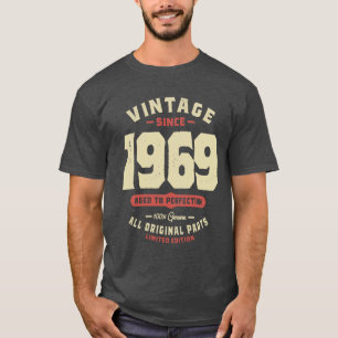 Vintage Since 1969 54th Birthday T-Shirt
