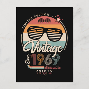 Vintage since 1969 postcard