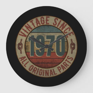 VINTAGE SINCE 1970 ALL ORIGINAL PARTS. LARGE CLOCK