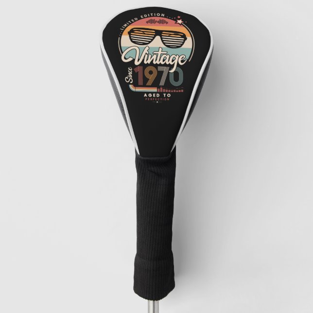 Vintage since 1970 golf head cover (Front)