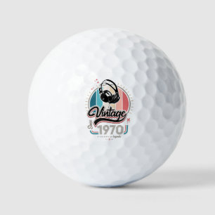 Vintage since 1970 headphones golf balls