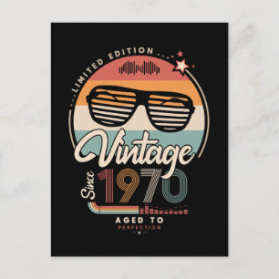 Vintage since 1970 postcard