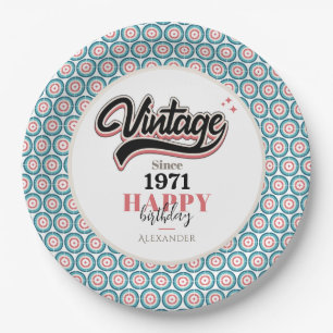 Vintage since - 1971 paper plate